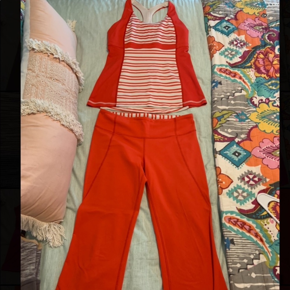 Lululemon Capri and Tank set